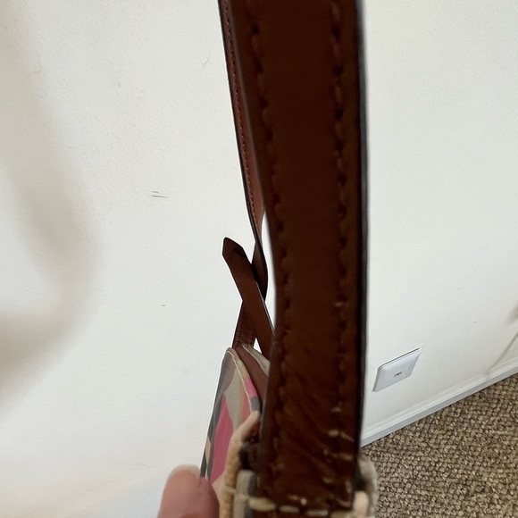 Fossil Issue 1954 Crossbody Bag Purse PVC Coated Geometrical colorful Design - Picture 5 of 16